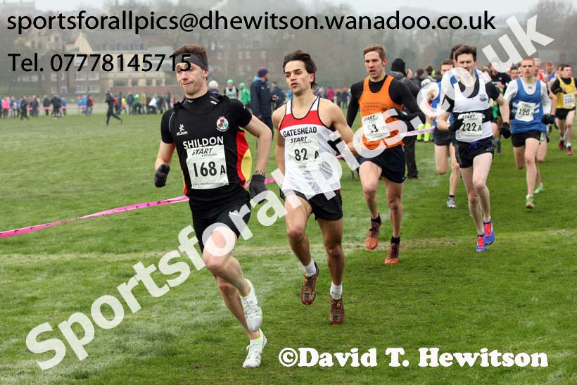 Senior men, Durham Cathedral Cross Country Relays. Photo: David T. Hewitson/Sports for All Pics
